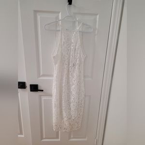 Guess short white lace dress